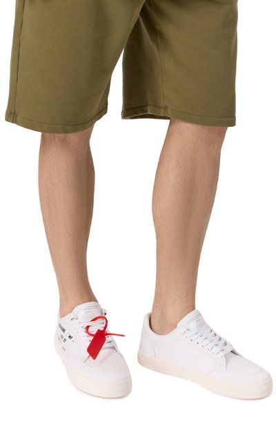 Текстильные кеды new low vulcanized OFF-WHITE, арт. 0MIA293S25FAB002, фото 3