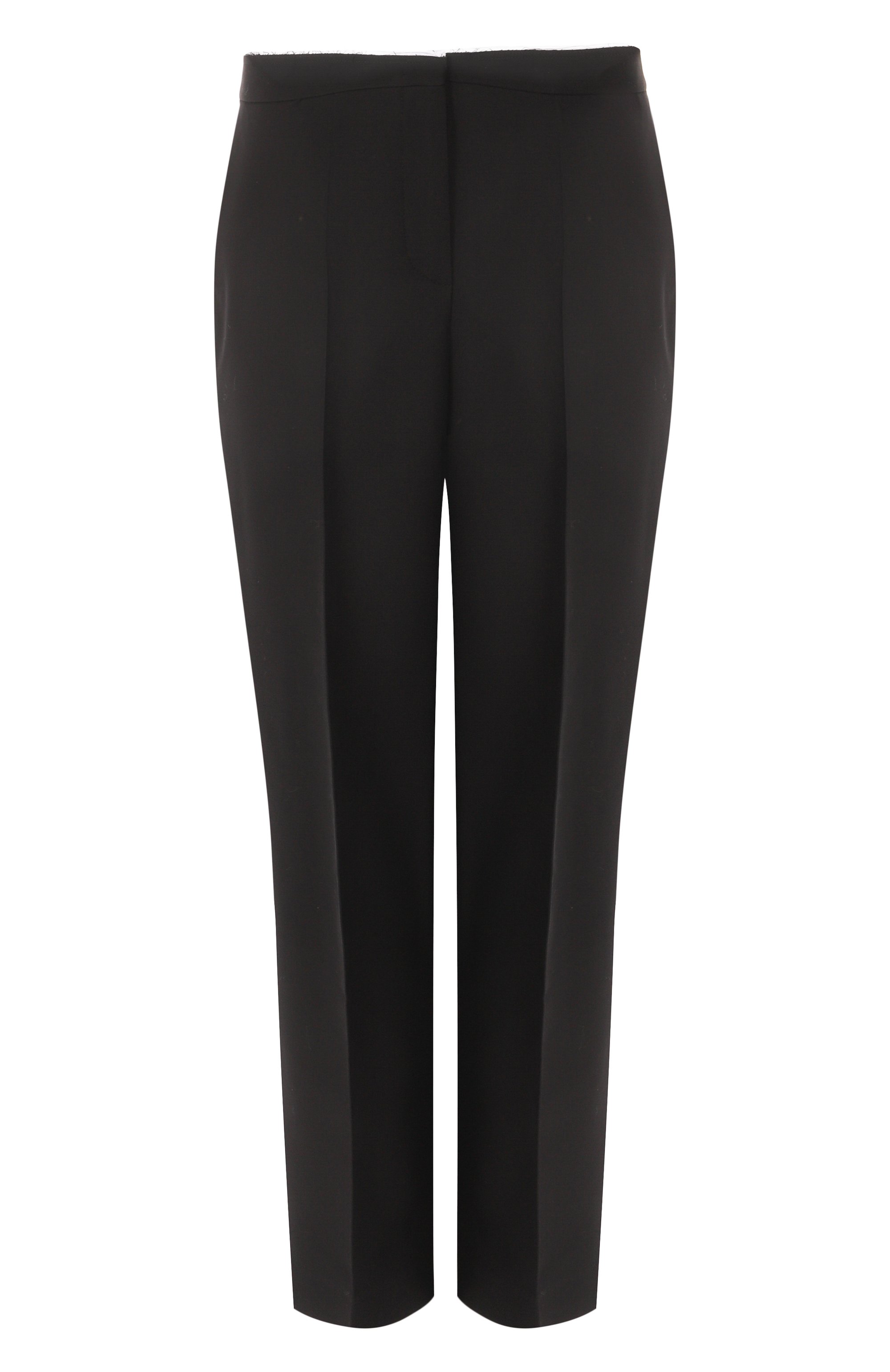 Брюки из шерсти и шелка 12 STOREEZ черного цвета по цене 29000 руб., арт. 132834, фото 1 Брюки из шерсти и шелка 12 STOREEZ, арт. 132834, фото 1