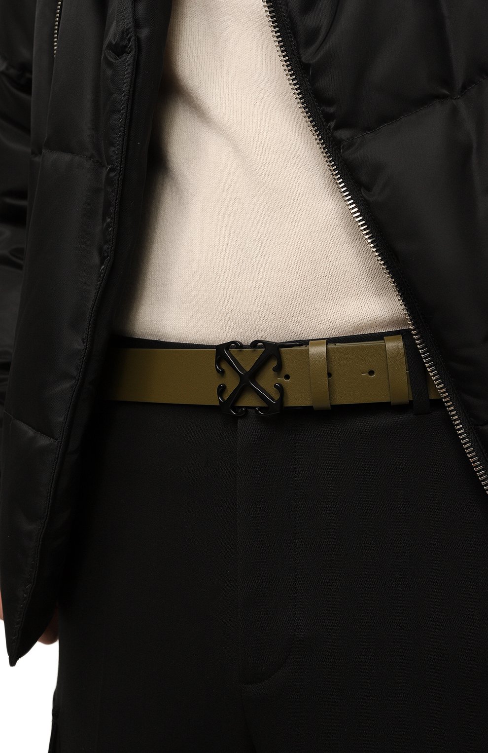 Кожаный ремень OFF-WHITE, арт. 0MRB114F23LEA001, фото 2