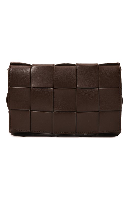 Кожаная сумка Cassette Bottega Veneta 739351/V29E0 Коричневый 739351/V29E0