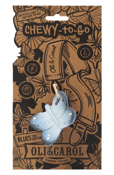 Игрушка-прорезыватель blues the butterfly OLI&CAROL, арт. L-CHEWY-BUT-BLUE