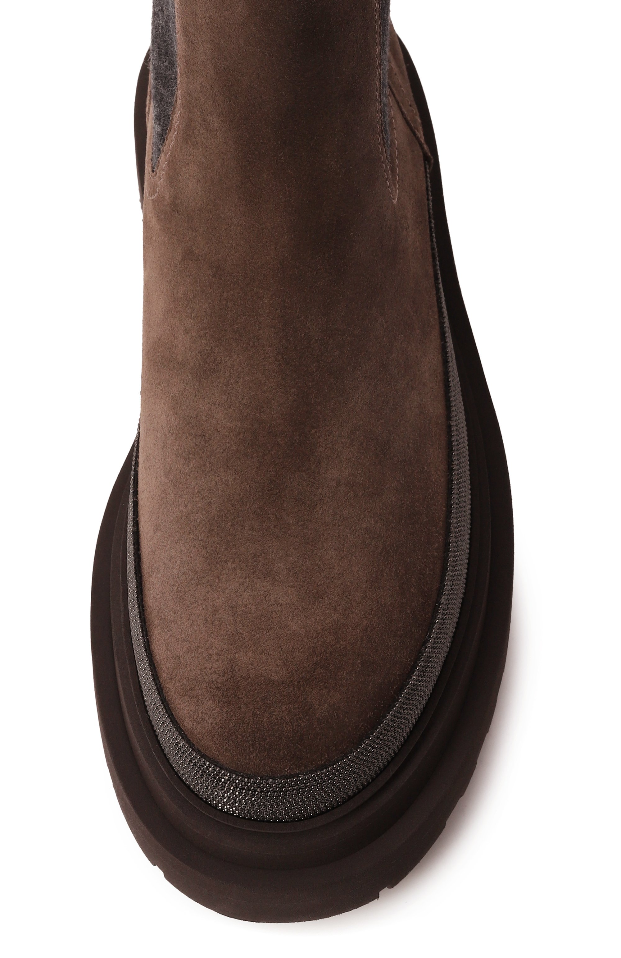 Замшевые челси BRUNELLO CUCINELLI, арт. MZSFGBP422, фото 6