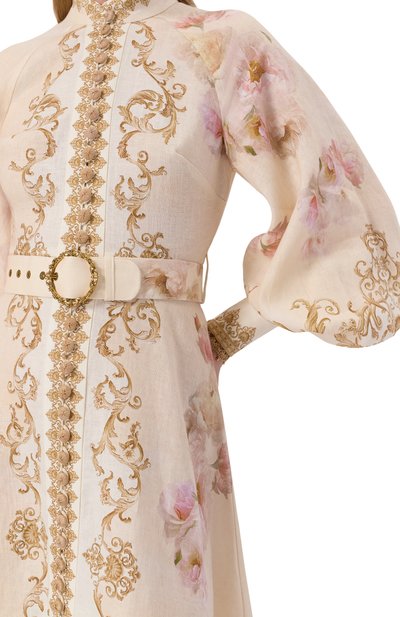 Льняное платье ZIMMERMANN кремового цвета по цене 212500 руб., арт. 5168DF251, фото 4 Льняное платье ZIMMERMANN, арт. 5168DF251, фото 4