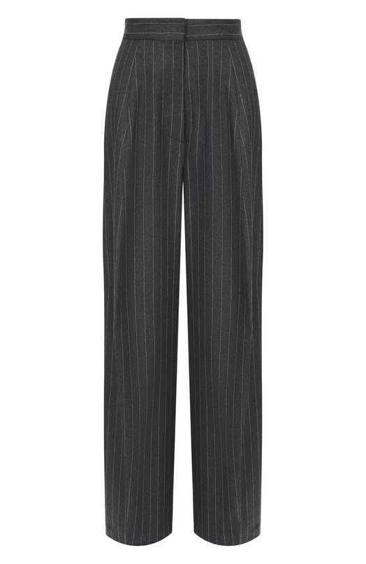 Брюки из шерсти и вискозы Sportmax BELGI01234 Серый BELGI01234