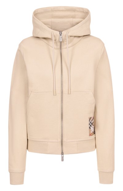 Женский хлопковая толстовка BURBERRY, арт. 8103498
