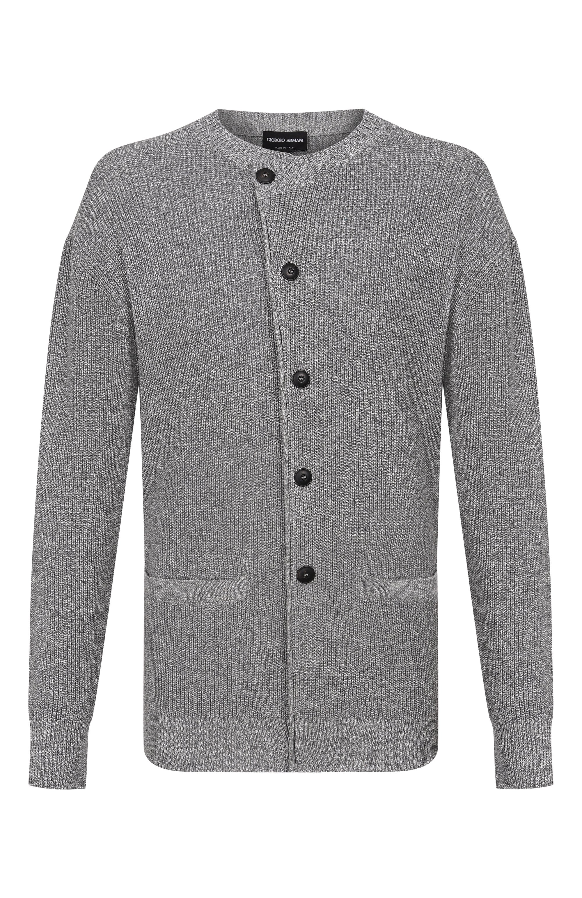 Кардиган изо льна и хлопка GIORGIO ARMANI, арт. GM004373/AF29801, фото 1