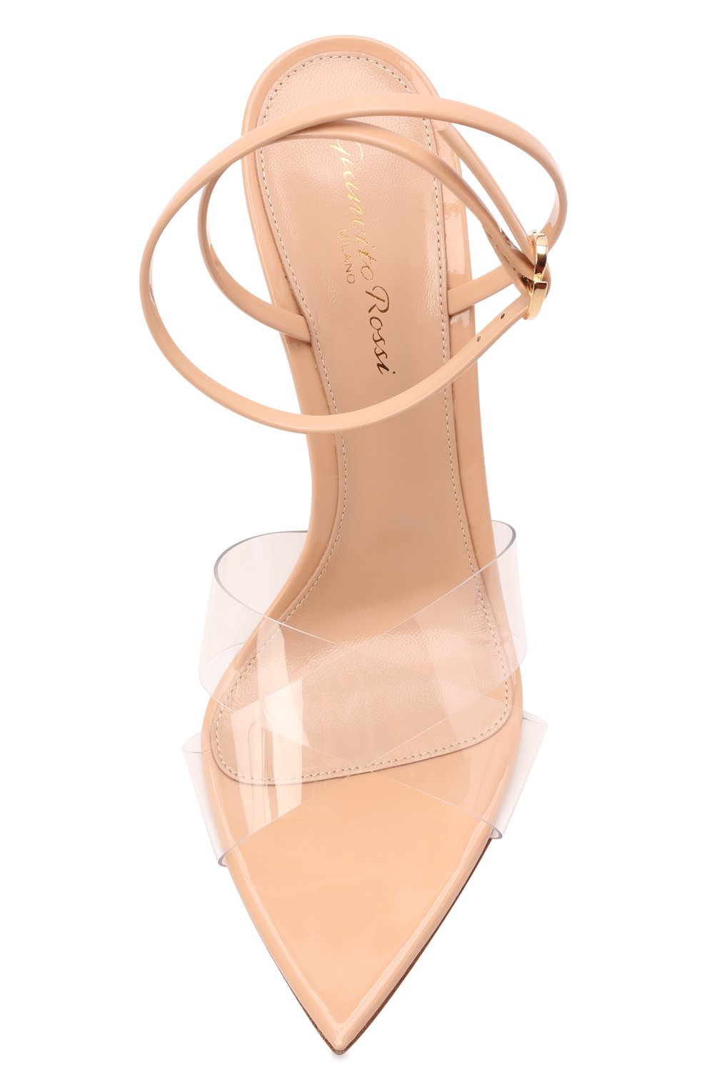 Комбинированные босоножки stark GIANVITO ROSSI светло-бежевого цвета по цене 69800 руб., арт. G31205.15RIC.GSVTRAN, фото 6 Комбинированные босоножки stark GIANVITO ROSSI, арт. G31205.15RIC.GSVTRAN, фото 6
