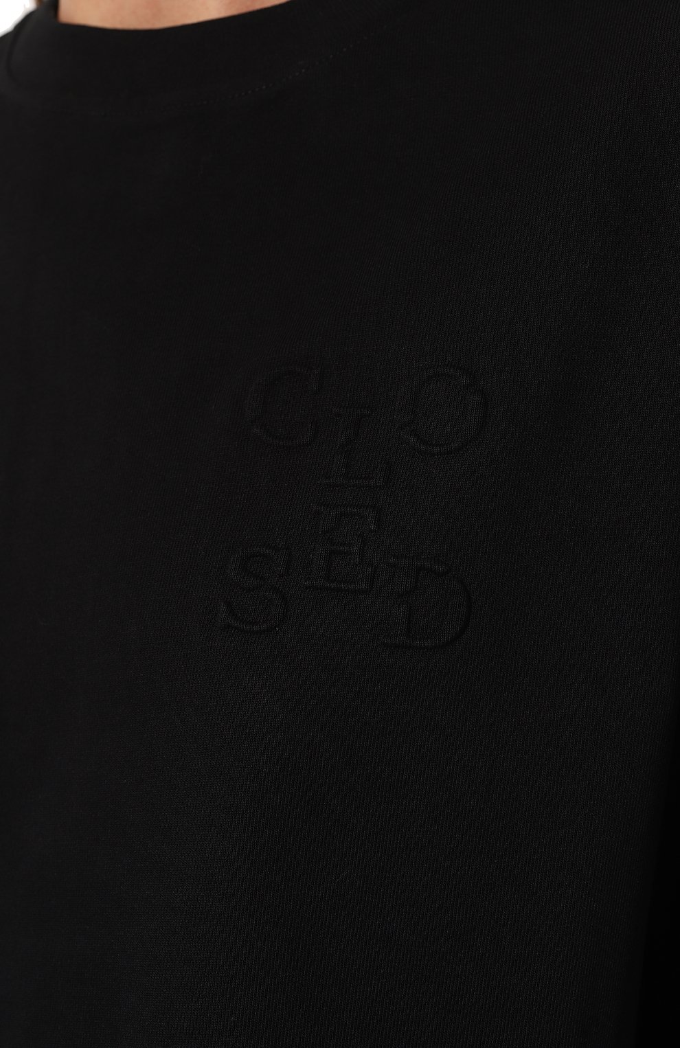 Хлопковая футболка CLOSED черного цвета по цене 12150 руб., арт. C95228-45F-EB, фото 5 Хлопковая футболка CLOSED, арт. C95228-45F-EB, фото 5