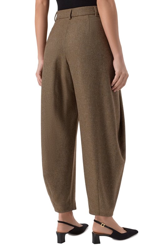 Брюки из шерсти и кашемира Giorgio Armani GW001568/TE16708 Коричневый  GW001568/TE16708 Фото 4