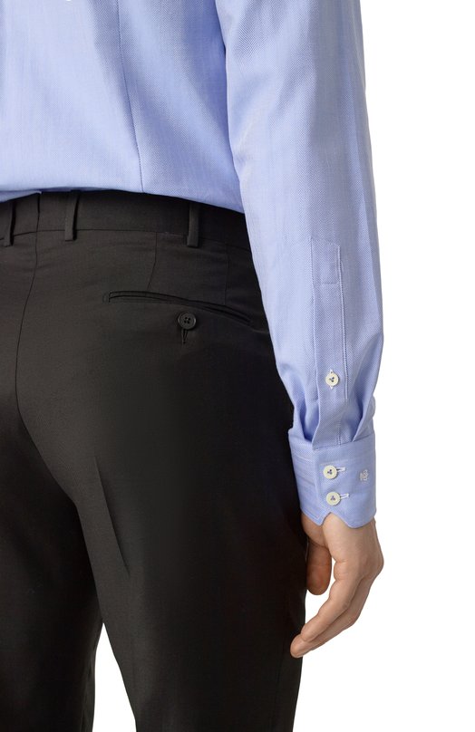 Хлопковая сорочка Van Laack RIVARA-SF/150274 Голубой  RIVARA-SF/150274 Фото 5