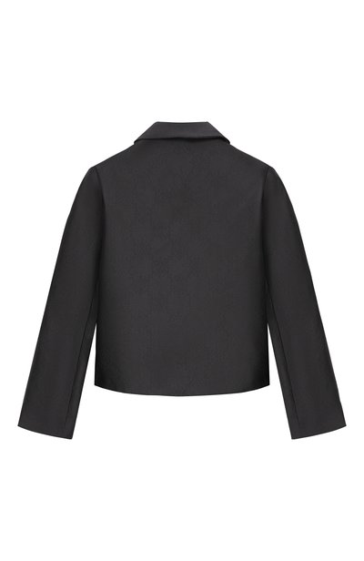 Жакет ELIE SAAB KIDS черного цвета по цене 77300 руб., арт. EFGC025/TS1133, фото 2 Жакет ELIE SAAB KIDS, арт. EFGC025/TS1133, фото 2