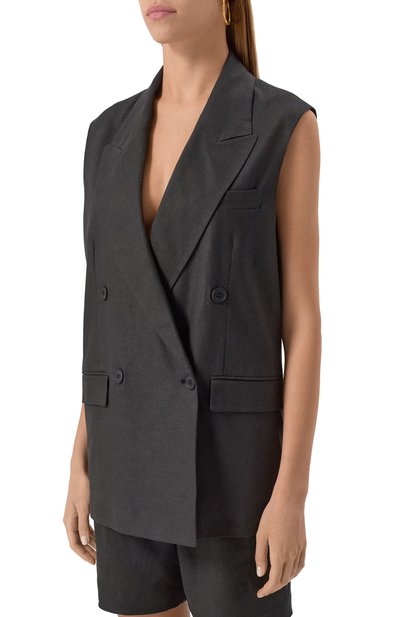 Жилет изо льна и вискозы HINNOMINATE, арт. HMABW01841, фото 3