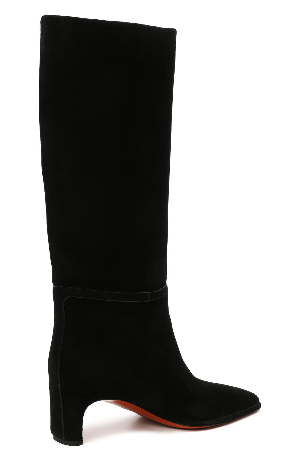 Замшевые сапоги SANTONI черного цвета по цене 156000 руб., арт. WSFN59307HA2NMRVN01, фото 4 Замшевые сапоги SANTONI, арт. WSFN59307HA2NMRVN01, фото 4