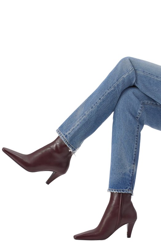 Кожаные ботильоны Jill Saint Laurent 806671/AADGZ Коричневый  806671/AADGZ Фото 2