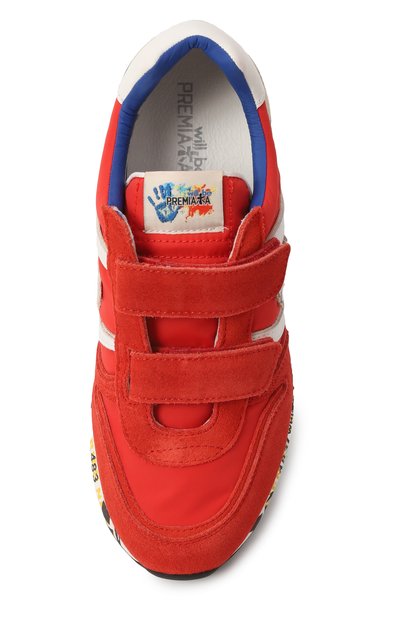 Комбинированные кроссовки sky PREMIATA WILL BE красного цвета по цене 21700 руб., арт. 18049353/SKY V/36-40, фото 4 Комбинированные кроссовки sky PREMIATA WILL BE, арт. 18049353/SKY V/36-40, фото 4