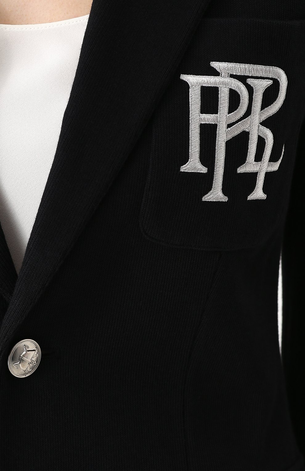 Приталенный жакет с вышитым логотипом бренда POLO RALPH LAUREN, арт. 211645540, фото 5