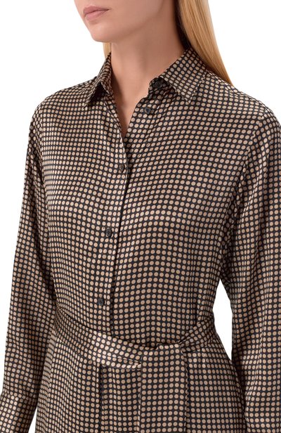 Атласное платье KITON бежевого цвета по цене 334500 руб., арт. D55315K0584I, фото 4 Атласное платье KITON, арт. D55315K0584I, фото 4
