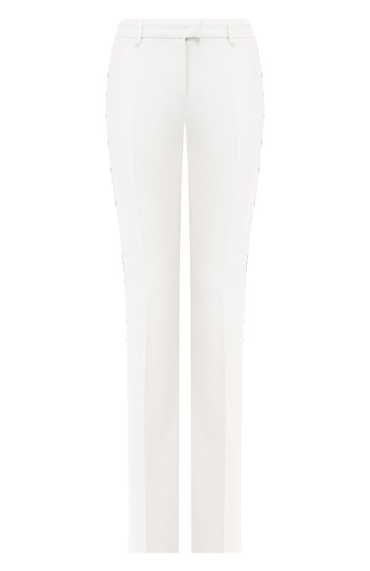 

Брюки из смеси вискозы и шерсти Roberto Cavalli, Белый