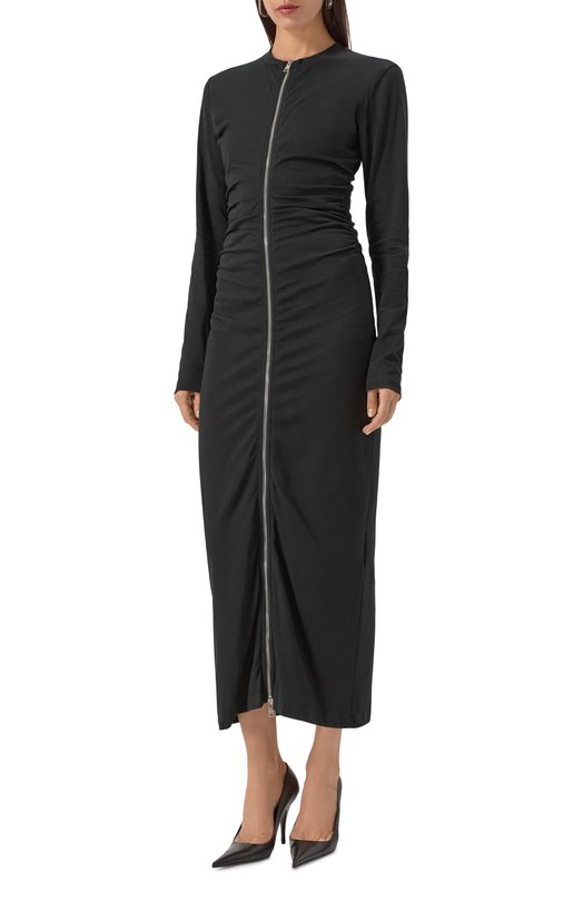 Хлопковое платье MSGM 3941MDA82/257798 Чёрный  3941MDA82/257798 Фото 3