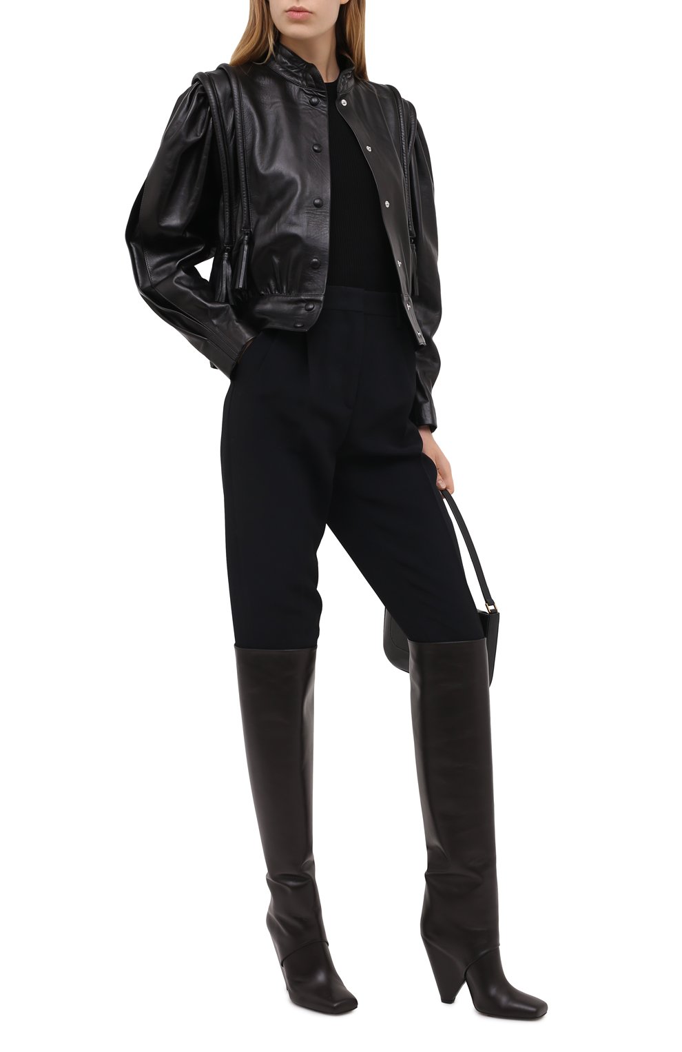 Кожаный бомбер ISABEL MARANT, арт. VE1514-20H056I/LARSY, фото 2