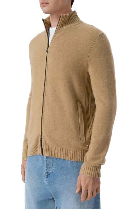 Кардиган из шерсти и кашемира Bogner 88822761 Бежевый  88822761 Фото 3