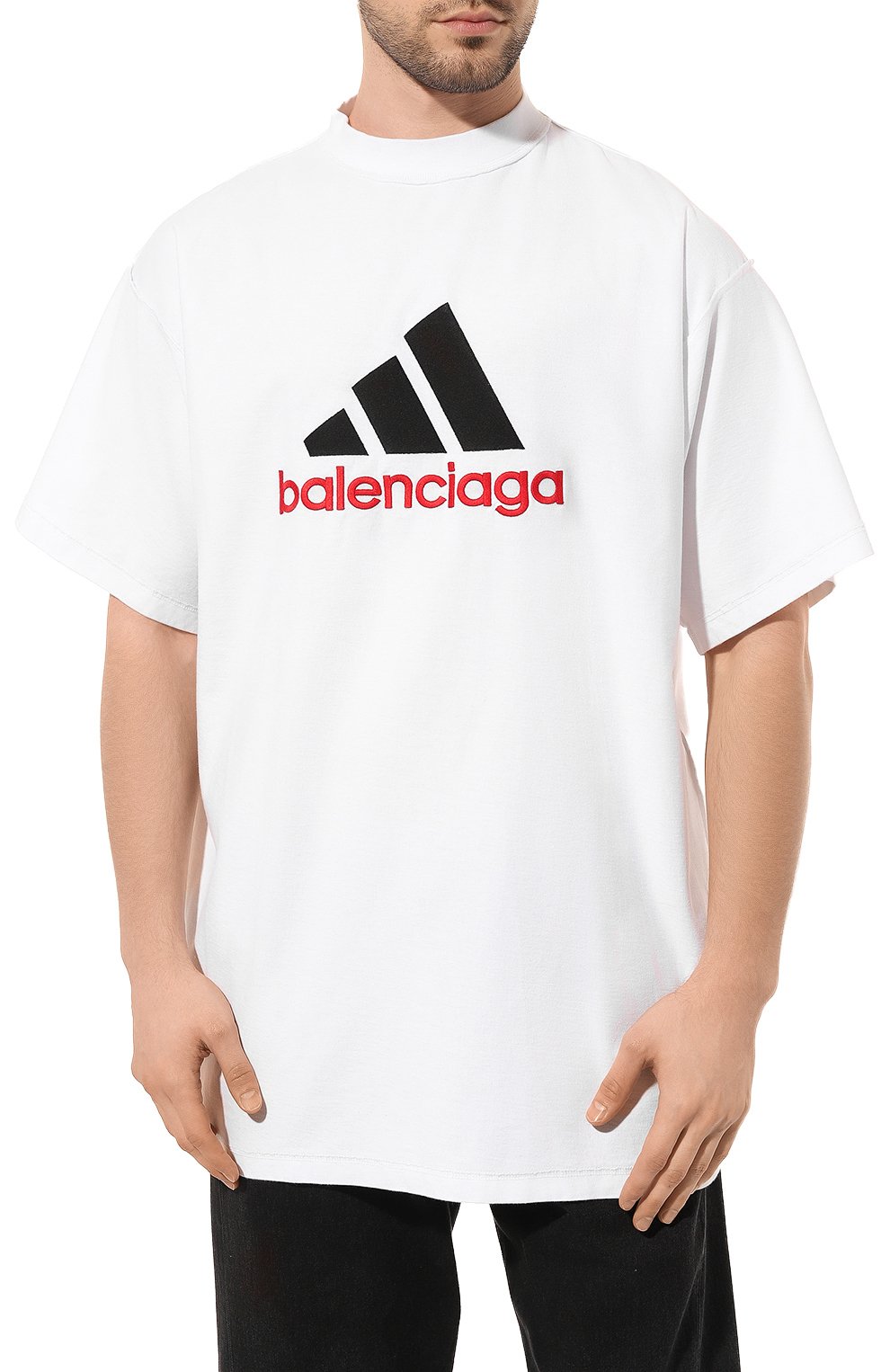Хлопковая футболка adidas x Balenciaga Balenciaga цвет белый