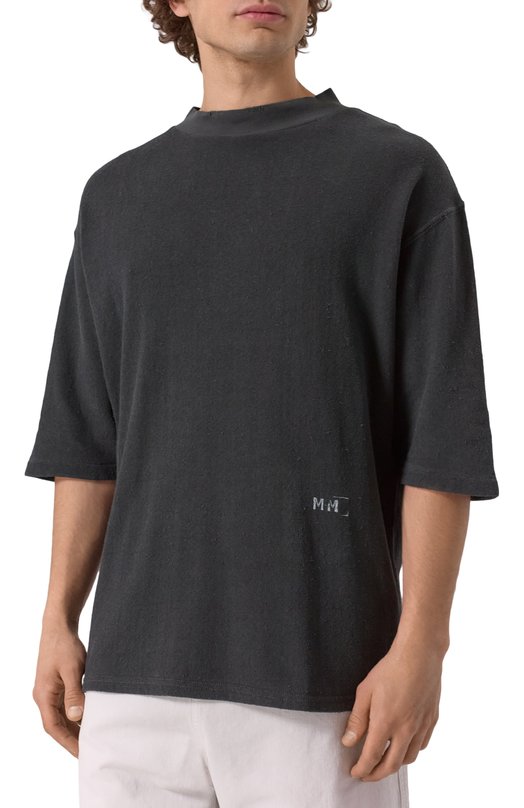 Хлопковая футболка Maison Margiela S50GC0713/M20057 Чёрный  S50GC0713/M20057 Фото 3