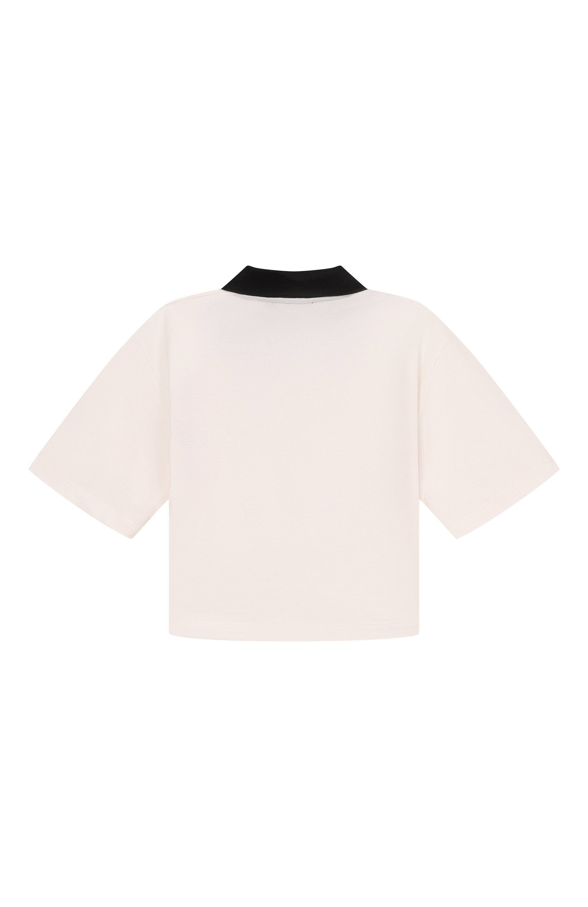 Хлопковое поло BARROW молочного цвета по цене 11350 руб., арт. S6BKJGP0180, фото 2 Хлопковое поло BARROW, арт. S6BKJGP0180, фото 2