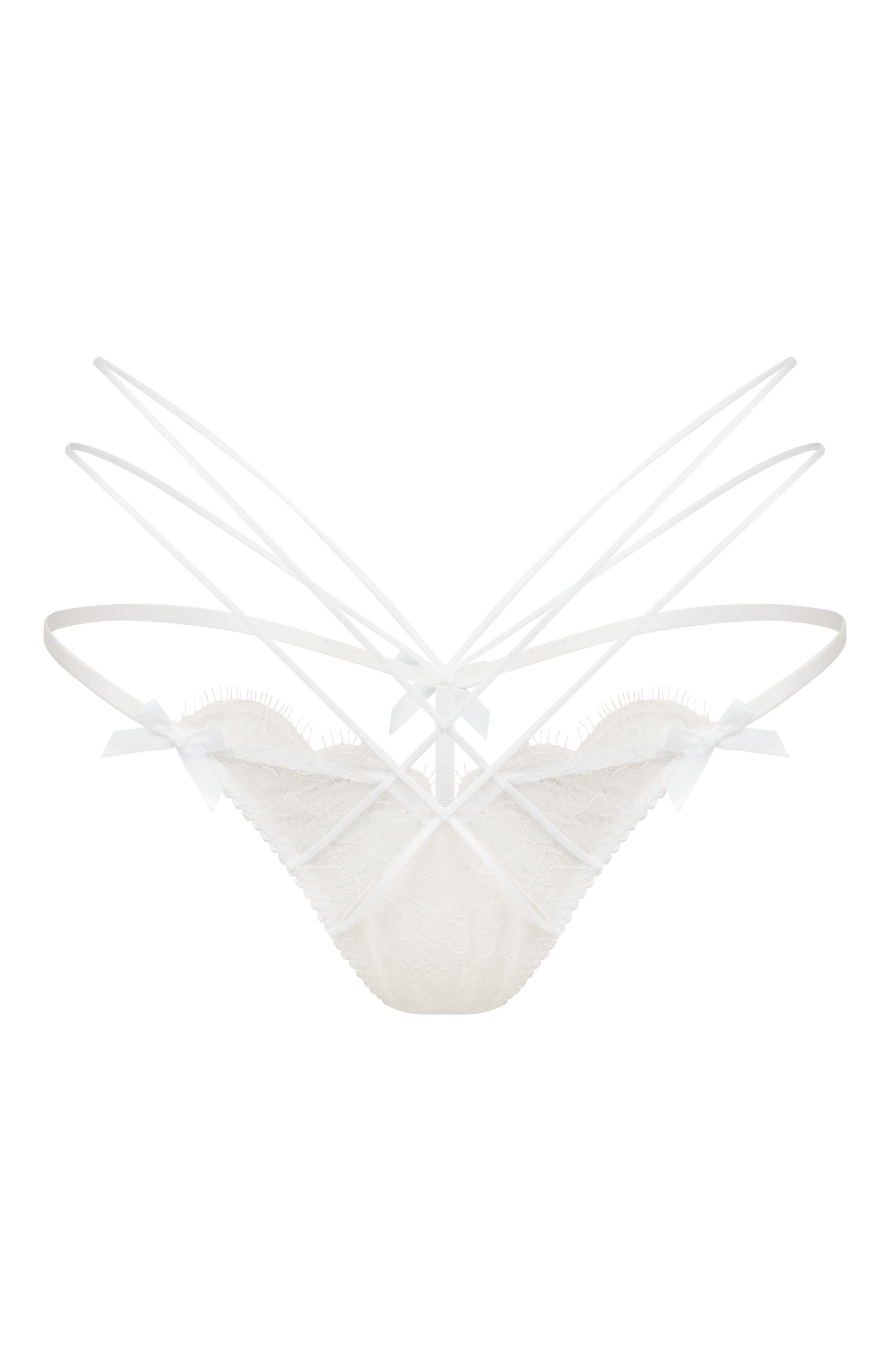 Трусы-стринги halley AGENT PROVOCATEUR белого цвета по цене 20900 руб., арт. AP12273100100, фото 1 Трусы-стринги halley AGENT PROVOCATEUR, арт. AP12273100100, фото 1