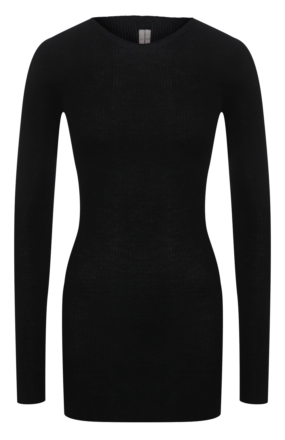 Шерстяной пуловер RICK OWENS черного цвета по цене 49900 руб., арт. RP21S3621/RIBM, фото 1 Шерстяной пуловер RICK OWENS, арт. RP21S3621/RIBM, фото 1