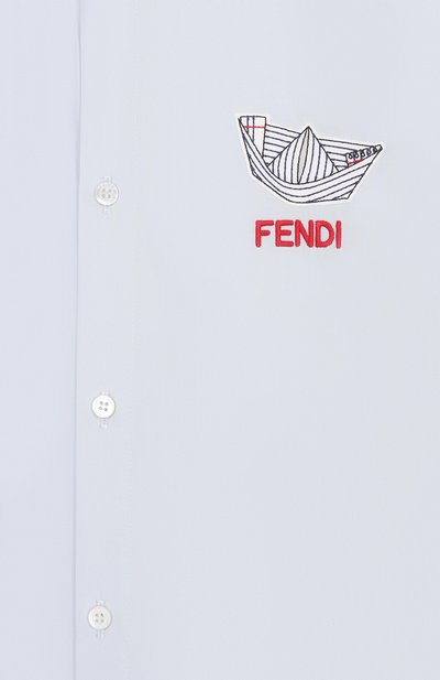Хлопковая рубашка FENDI, арт. JMC213/AEXZ_001, фото 3