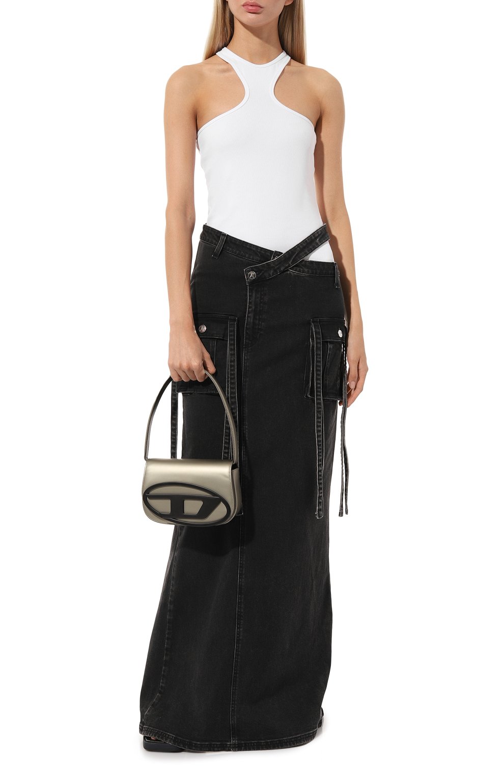 Сумка 1dr DIESEL хаки цвета по цене 52250 руб., арт. X08396/P5468, фото 7 Сумка 1dr DIESEL, арт. X08396/P5468, фото 7