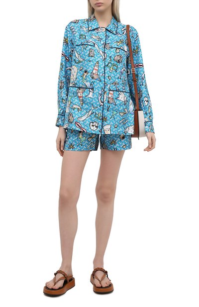 Шелковые шорты BURBERRY, арт. 8040074, фото 2