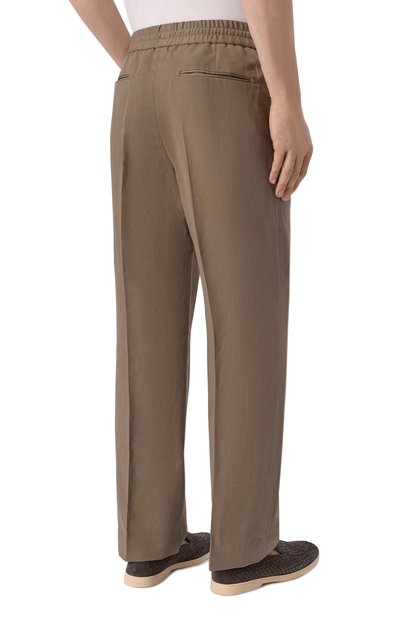 Брюки изо льна и хлопка BRIONI, арт. RP2Z0L/PA106, фото 4