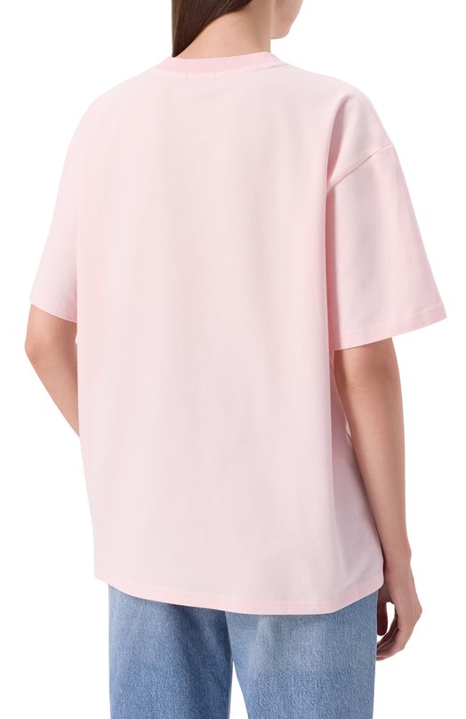 Хлопковая футболка Sasha Kim SK-00000614 Розовый  SK-00000614 Фото 4