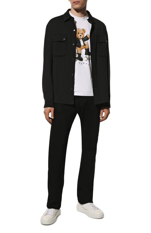 Хлопковая футболка DOMREBEL ST0MP/T-SHIRT Белый  ST0MP/T-SHIRT Фото 2