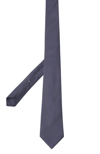 Шелковый галстук CANALI темно-синего цвета по цене 33900 руб., арт. 82/HJ04333, фото 3 Шелковый галстук CANALI, арт. 82/HJ04333, фото 3