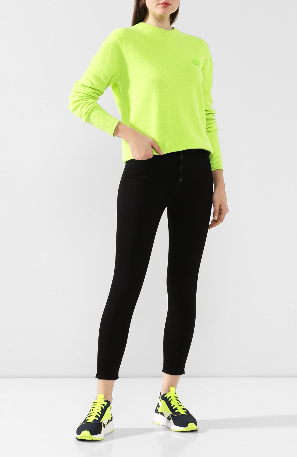 Текстильные кроссовки bolton reebok x victoria beckham REEBOK темно-синего цвета по цене 19450 руб., арт. FU7555, фото 2 Текстильные кроссовки bolton reebok x victoria beckham REEBOK, арт. FU7555, фото 2