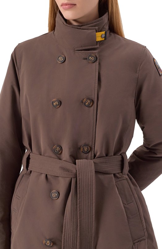 Утепленный тренч Parajumpers 25WMPWJKXT32 Коричневый  25WMPWJKXT32 Фото 5
