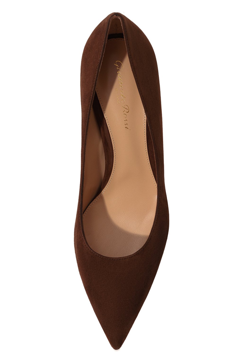 Замшевые туфли gianvito 70 GIANVITO ROSSI, арт. G26770.70RIC.CAMBR0W, фо�то 6