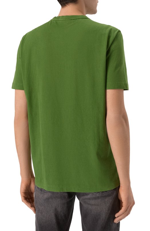 Хлопковая футболка Aeronautica Militare TS2378J633 Зелёный  TS2378J633 Фото 4