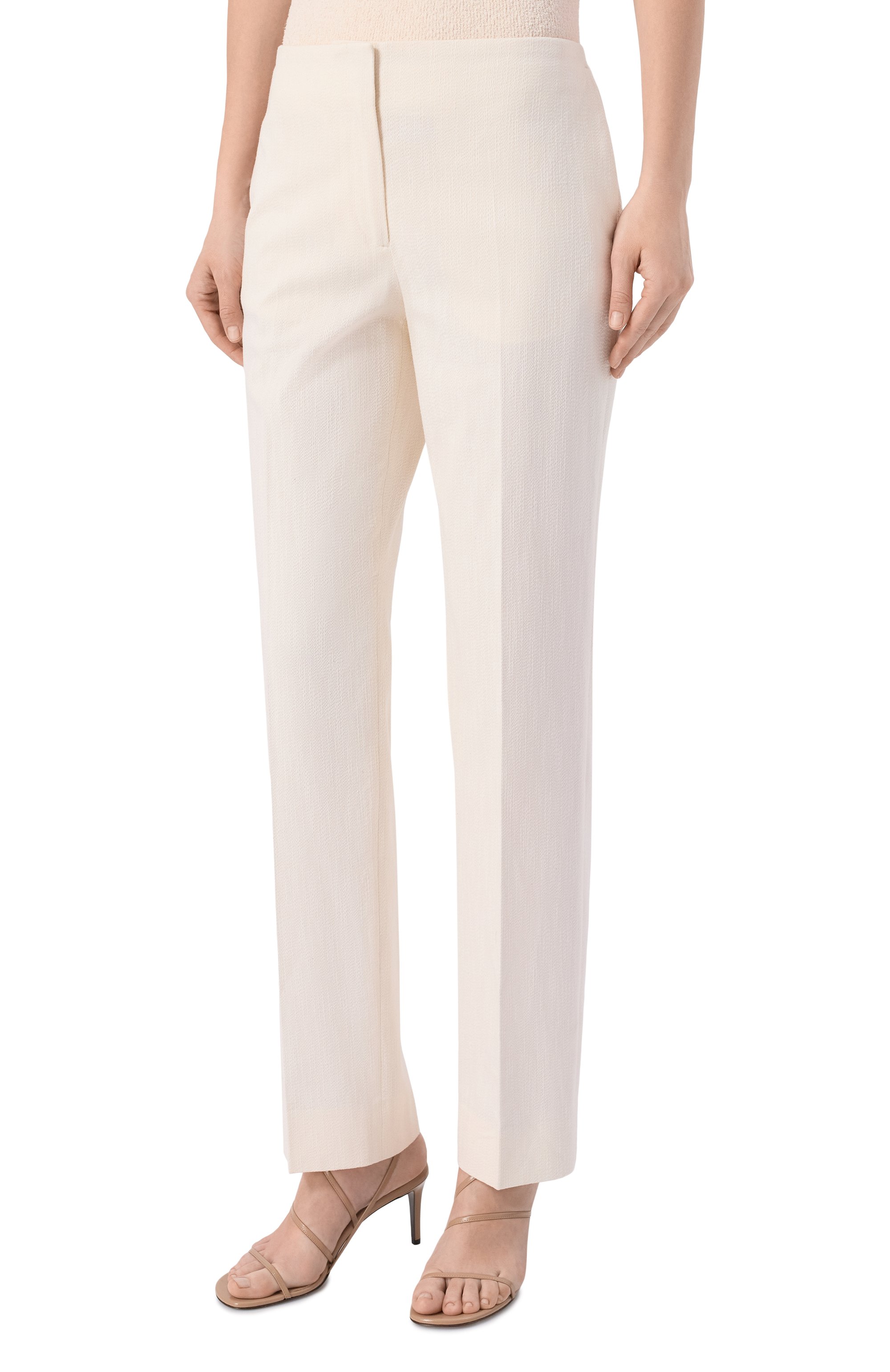 Брюки из вискозы и хлопка TOTEME, арт. 262-WRB0358-FB0632, фото 3