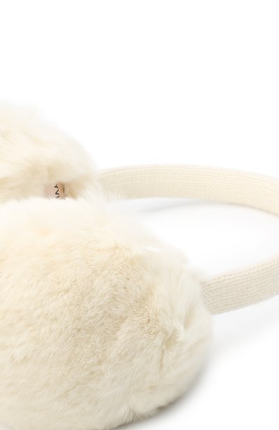 Шерстяные наушники с меховой отделкой YVES SALOMON ENFANT, арт. 20WEA310XXREXW, фото 2