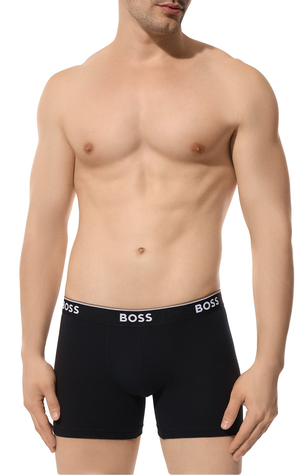Комплект из трех боксеров BOSS темно-синего цвета по цене 6425 руб., арт. 50475282, фото 2 Комплект из трех боксеров BOSS, арт. 50475282, фото 2