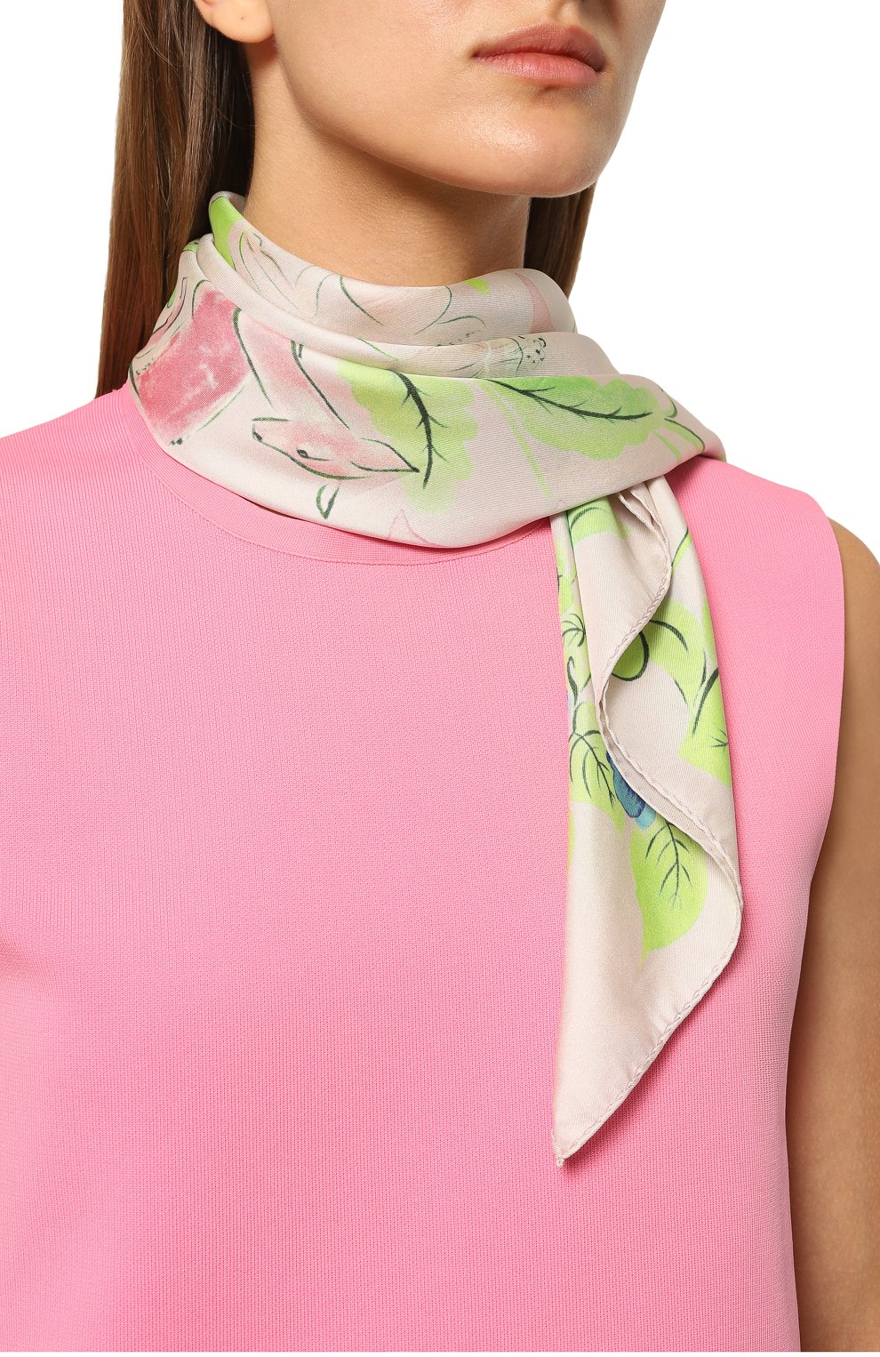 Шелковый платок лань в цвету PETITJEAN PARIS, арт. 12C13, фото 2