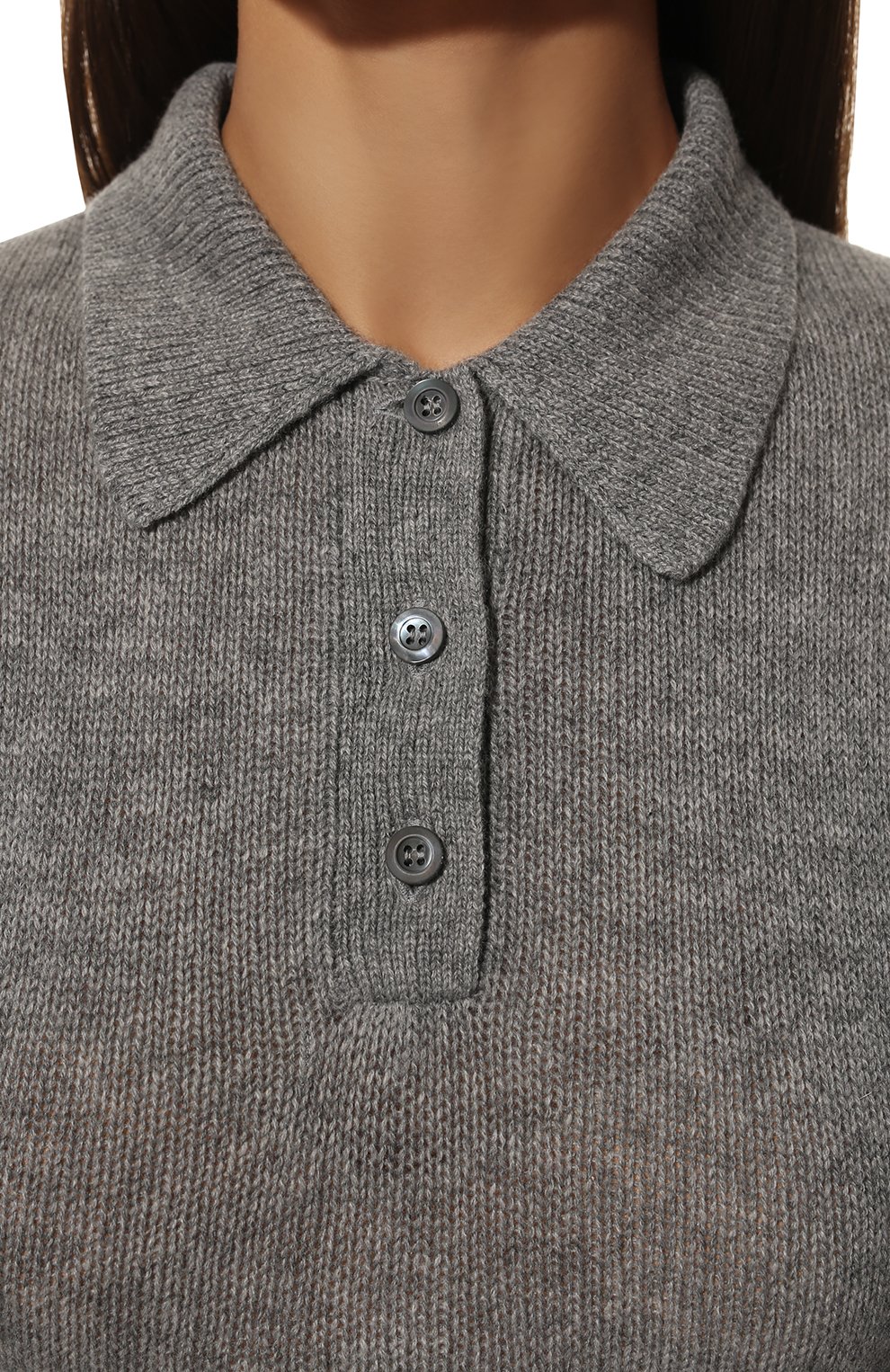 Кашемировое поло PRADA, арт. P24Q1M-100I-F0031-221, фото 5