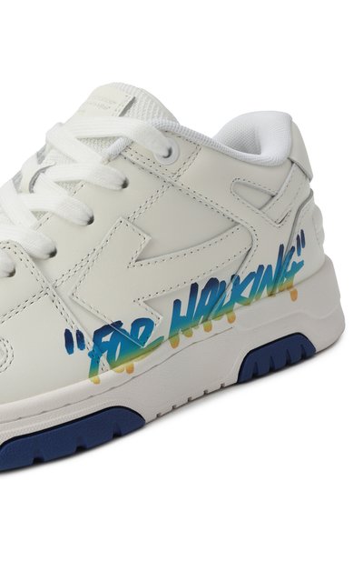 Кожаные кеды out of office OFF-WHITE, арт. 0BIA011S25LEA002/34-36, фото 5