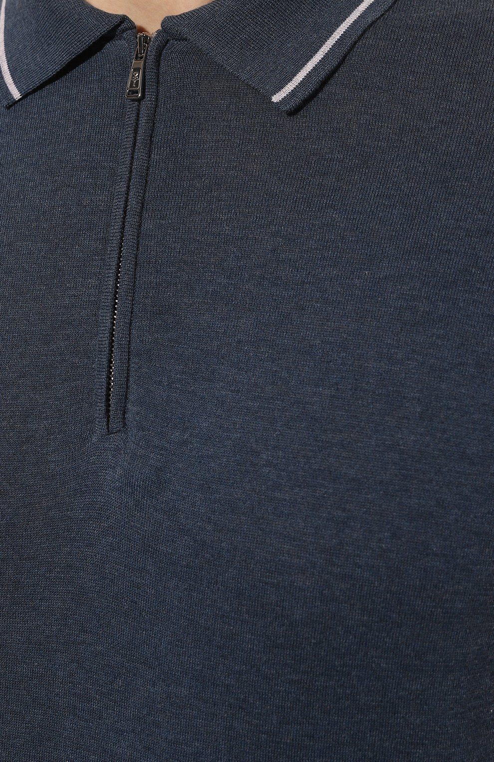 Хлопковое поло FIORONI синего цвета по цене 49700 руб., арт. MK24242C2, фото 5 Хлопковое поло FIORONI, арт. MK24242C2, фото 5