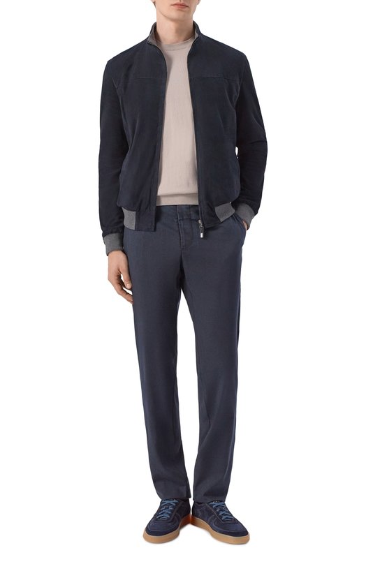 Шерстяные брюки Berwich VULCAN023-GD/DG0047 Синий  VULCAN023-GD/DG0047 Фото 2