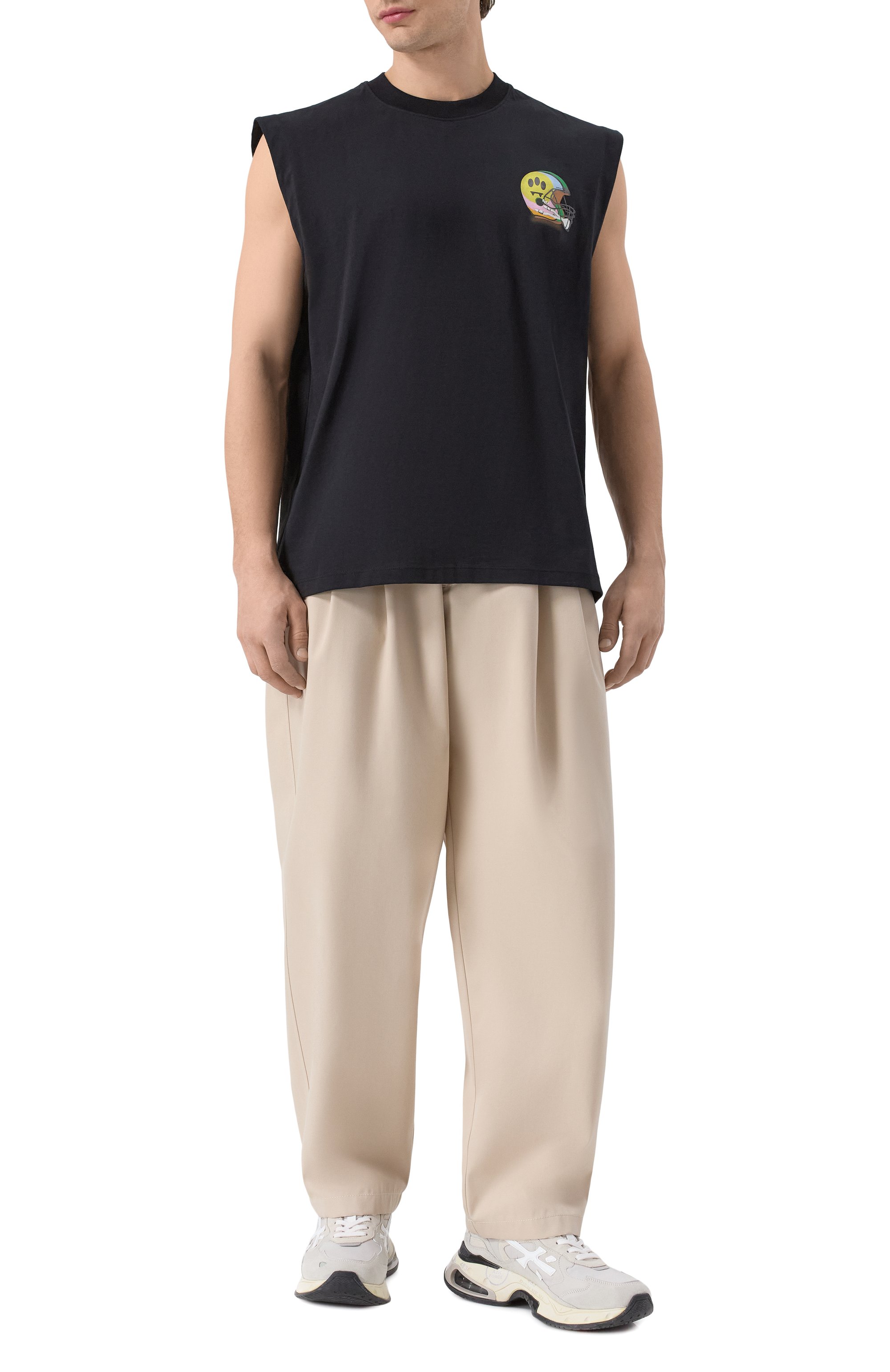 Хлопковая майка BARROW, арт. S5BWMATH144, фото 2